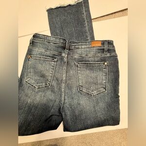 Judy Blue Distressed Medium Wash Slim Boot Cut Jean Sz 13/31 26L